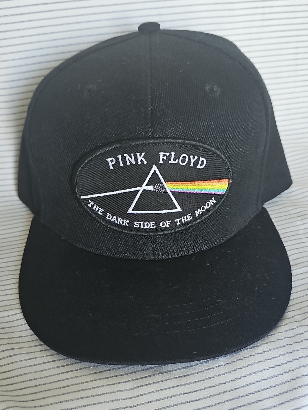 Pink Floyd Black Hat with Pink Logo Patch